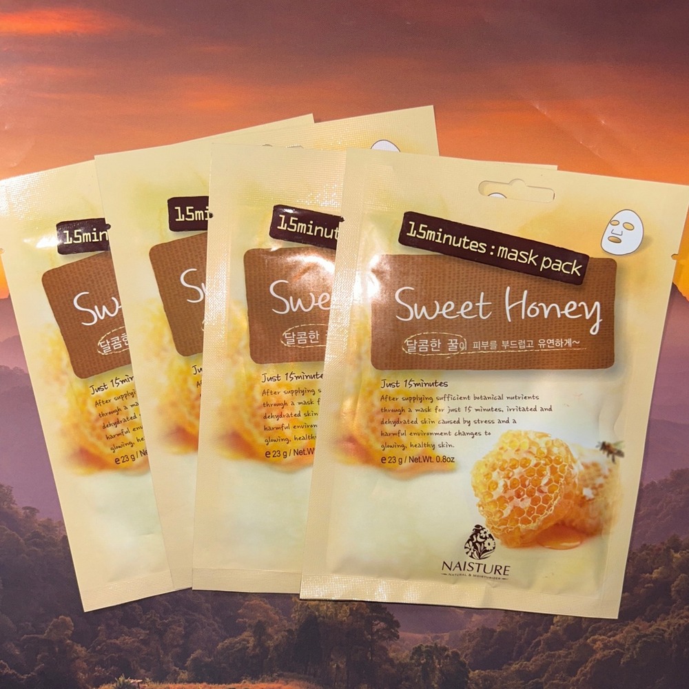 4 PK Naisture Sweet Honey 15 Minutes Mask Pack Korean Skincare